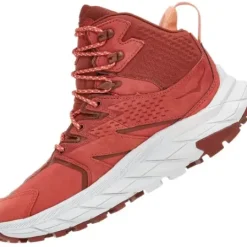H.A.D. Hoka Anacapa Mid Gtx Women'S Hiking Shoes – Hot Sauce / Cherry Mahogany Outlet