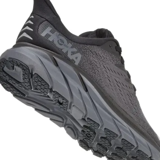 H.A.D. Hoka Clifton 8 Running Shoes – Black / Black Discount
