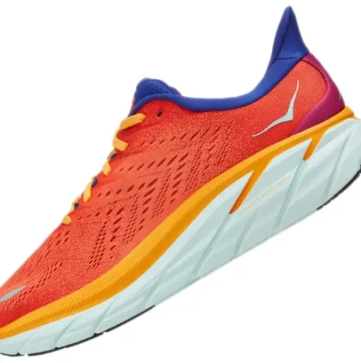 H.A.D. Hoka Clifton 8 Running Shoes – Fiesta / Bluing Sale
