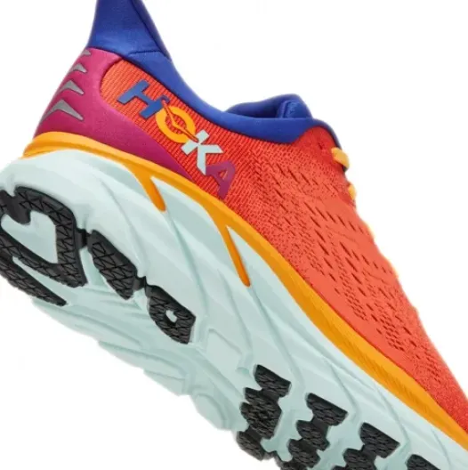 H.A.D. Hoka Clifton 8 Running Shoes – Fiesta / Bluing Sale