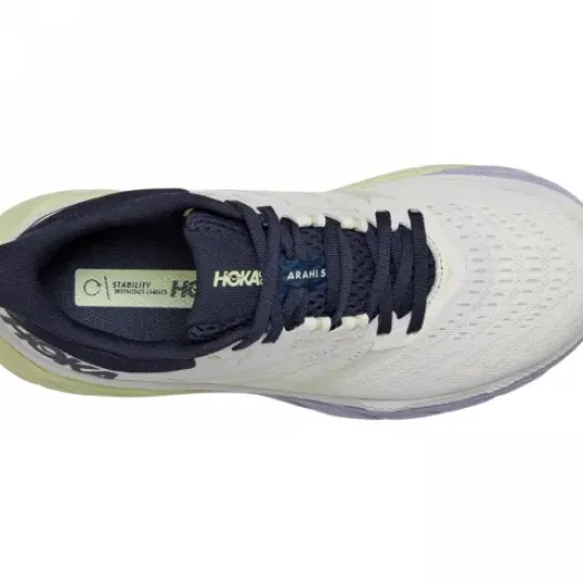 H.A.D. Hoka One One Arahi 5 Wide Women'S Running Shoes – Blanc De Blanc / Outer Space Sale