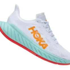H.A.D. Hoka One One Carbon X 2 Women'S Running Shoes – White / Blazing Orange Discount