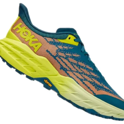 H.A.D. Hoka Speedgoat 5 Running Shoes – Blue Coral / Evening Primrose Discount