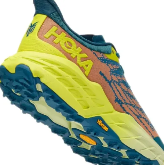 H.A.D. Hoka Speedgoat 5 Running Shoes – Blue Coral / Evening Primrose Discount