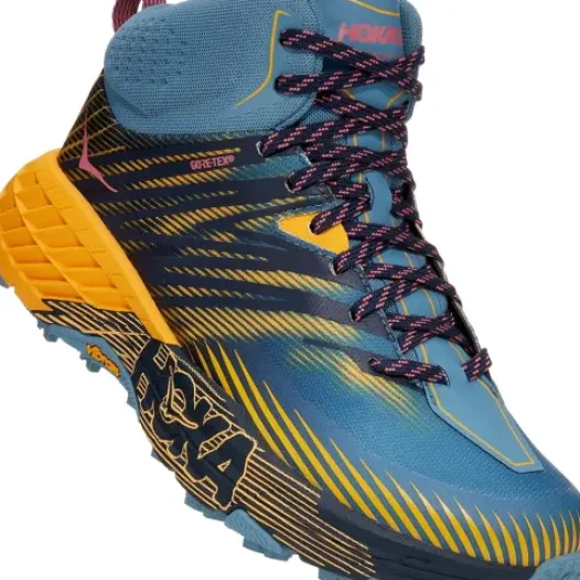 H.A.D. Hoka Speedgoat Mid 2 Gore-Tex Women'S Running Shoes – Provincial Blue / Saffron Sale
