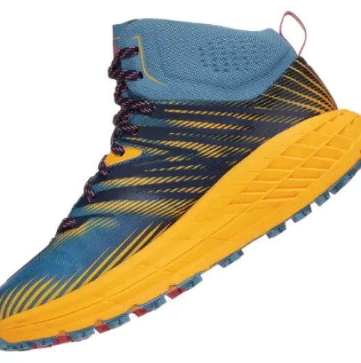 H.A.D. Hoka Speedgoat Mid 2 Gore-Tex Women'S Running Shoes – Provincial Blue / Saffron Sale